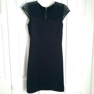 Guess Navy Lace cap sleeve